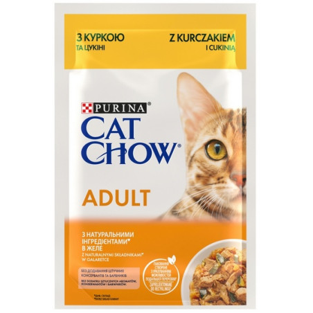Purina Cat Chow Kurczak i cukinia saszetka 85g - All4Animals