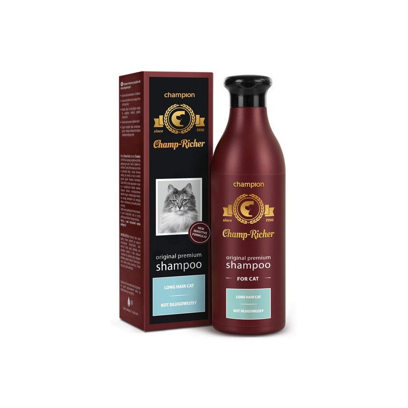 Champ-Richer Szampon dla kotów długowłosych 250ml - All4Animals