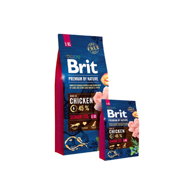 Brit Premium By Nature Senior L+XL Large + Extra Large 15kg - All4Animals Brit Premium By Nature Senior L+XL Large + Extra Large 15kg - All4Animals