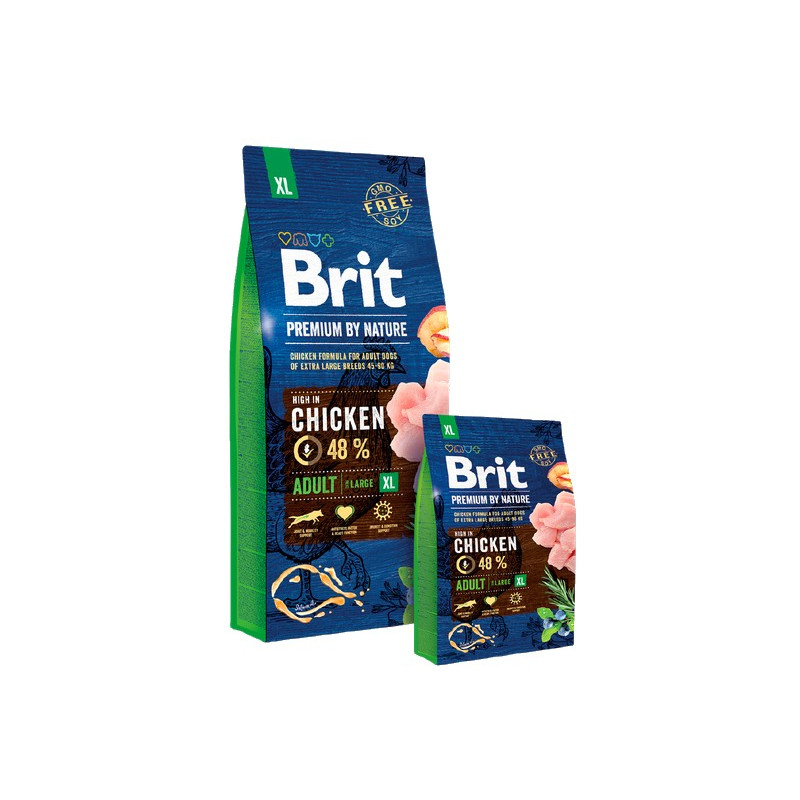 Brit Premium By Nature Adult XL Extra Large 15kg - All4Animals