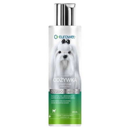 Eurowet Odżywka do sierści i włosów dla psów 200ml - All4Animals