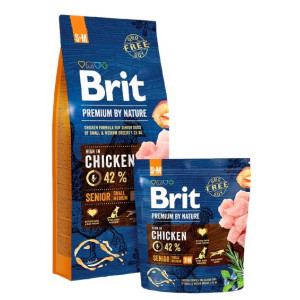 Brit Premium By Nature Senior S+M Small + Medium 3kg - All4Animals