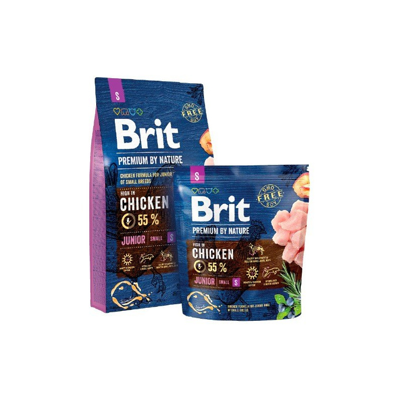 Brit Premium By Nature Junior S Small 3kg - All4Animals