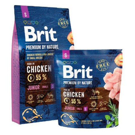 Brit Premium By Nature Junior S Small 3kg - All4Animals