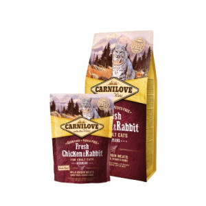 Carnilove Cat Fresh Chicken & Rabbit Gourmand - kurczak i królik 400g - All4Animals