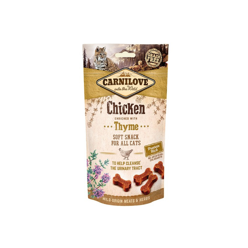 Carnilove Cat Snack Fresh Soft Chicken+Thyme 50g - All4Animals