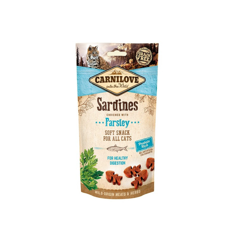 Carnilove Cat Snack Fresh Soft Sardine+Parsley 50g - All4Animals