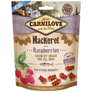 Carnilove Dog Snack Fresh Crunchy Mackerel+Raspberries 200g - All4Animals