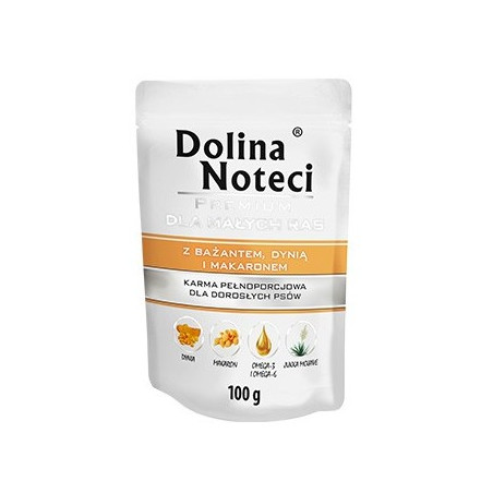 Dolina Noteci Premium Pies Bażant, dynia i makaron saszetka 100g - All4Animals