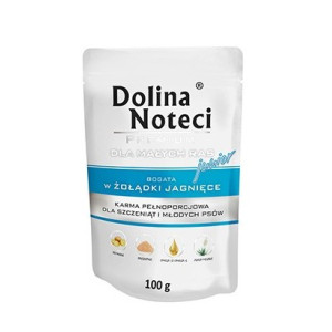 Dolina Noteci Premium Pies Junior Żołądki jagnięce saszetka 100g - All4Animals