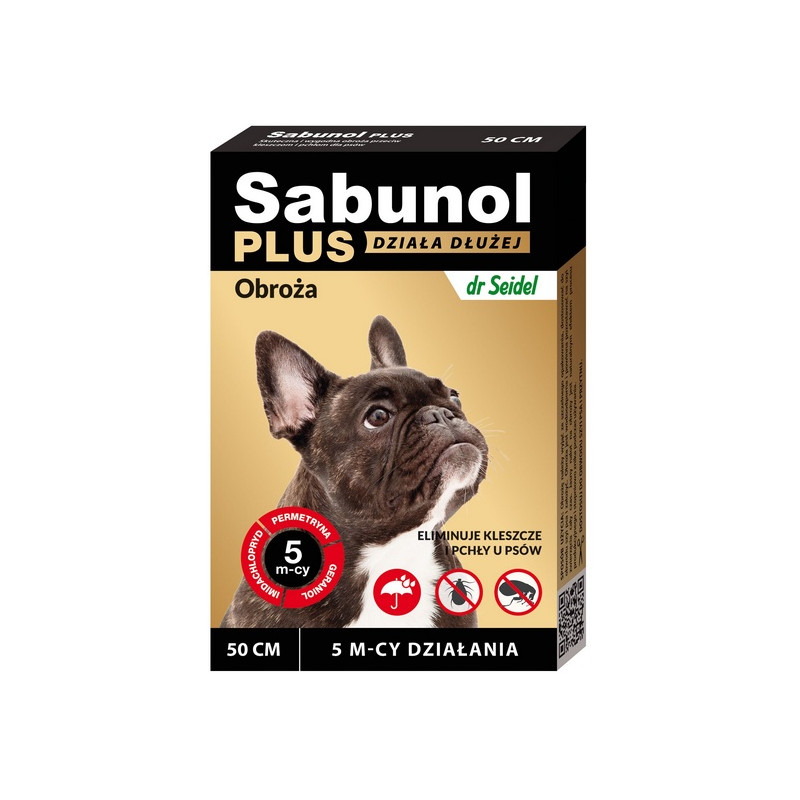 Sabunol Obroża Plus przeciw pchłom dla psa 50cm - All4Animals
