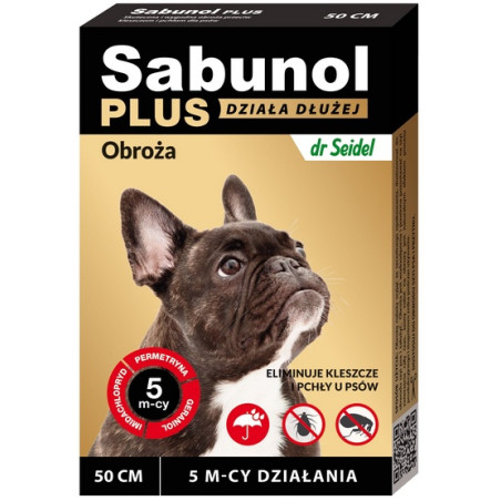 Sabunol Obroża Plus przeciw pchłom dla psa 50cm - All4Animals