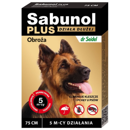 Sabunol Obroża Plus przeciw pchłom dla psa 75cm - All4Animals