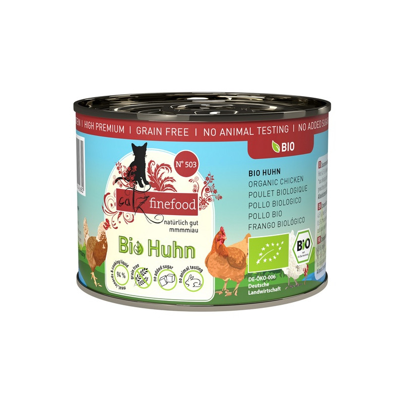 Catz Finefood Bio N.503 Kurczak puszka 200g - All4Animals