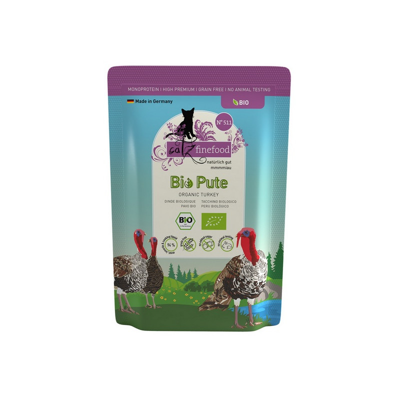 Catz Finefood Bio N.511 Indyk saszetka 85g - All4Animals