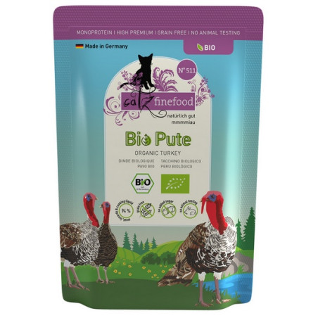 Catz Finefood Bio N.511 Indyk saszetka 85g - All4Animals