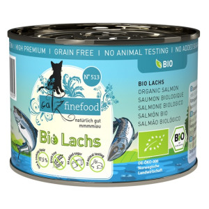 Catz Finefood Bio N.513 Łosoś puszka 200g - All4Animals