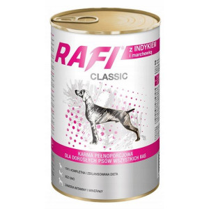 Rafi Pies Classic Indyk i marchewka w sosie 1240g - All4Animals