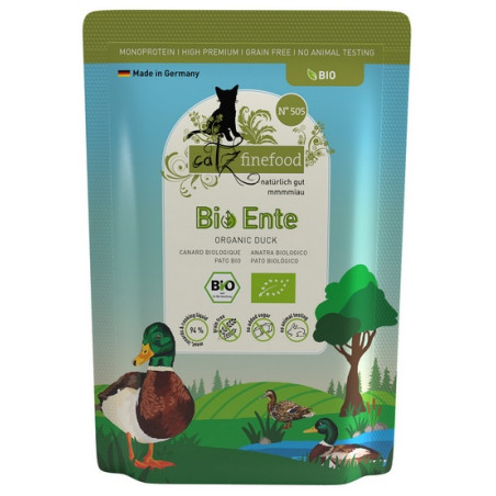 Catz Finefood Bio N.505 Kaczka saszetka 85g - All4Animals