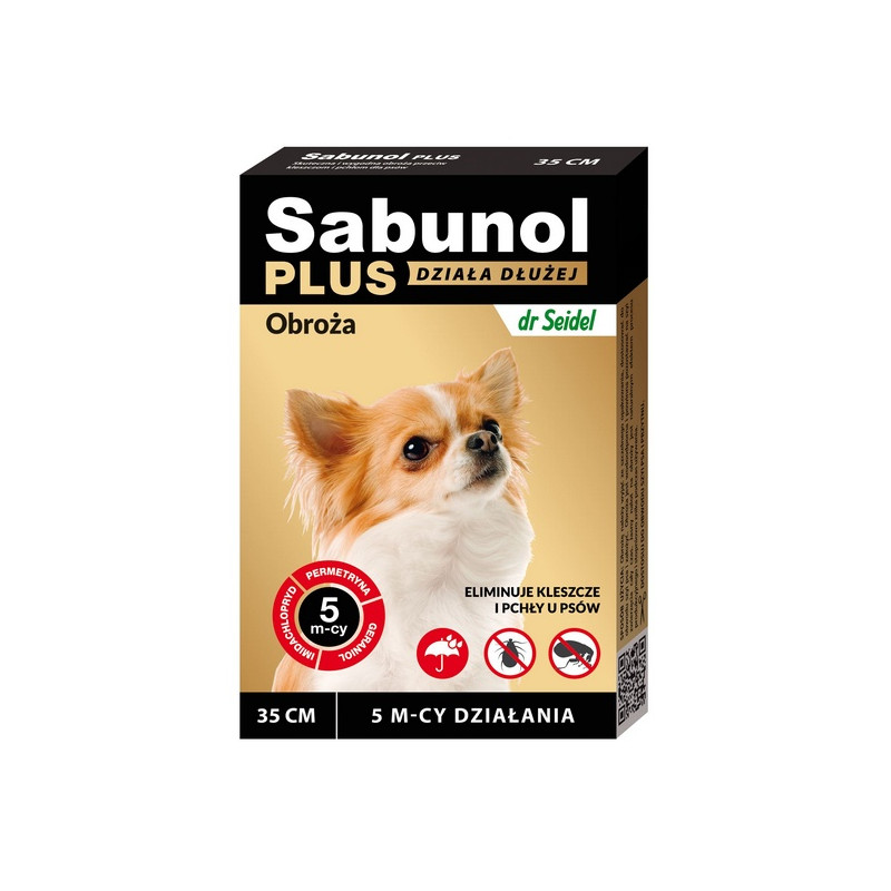 Sabunol Obroża Plus przeciw pchłom dla psa 35cm - All4Animals