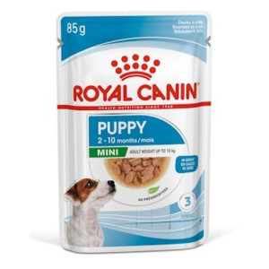 Royal Canin Mini Puppy karma mokra w sosie dla szczeniąt, od 2 do 10 miesiąca życia, ras małych saszetka 85g - All4Animals