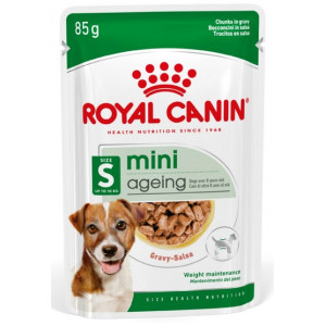 Royal Canin Mini Ageing karma mokra w sosie dla psów dojrzałych po 8 roku życia, ras małych saszetka 85g - All4Animals