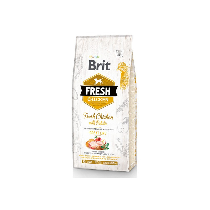 Brit Fresh Dog Adult Chicken & Potato 12kg - All4Animals