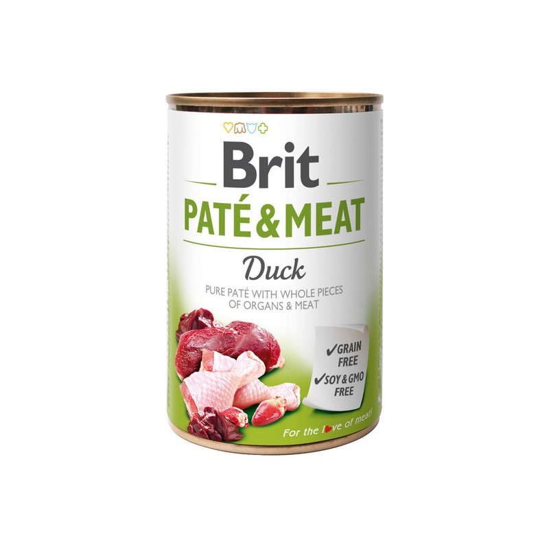 Brit Pate & Meat Dog Duck puszka 400g - All4Animals
