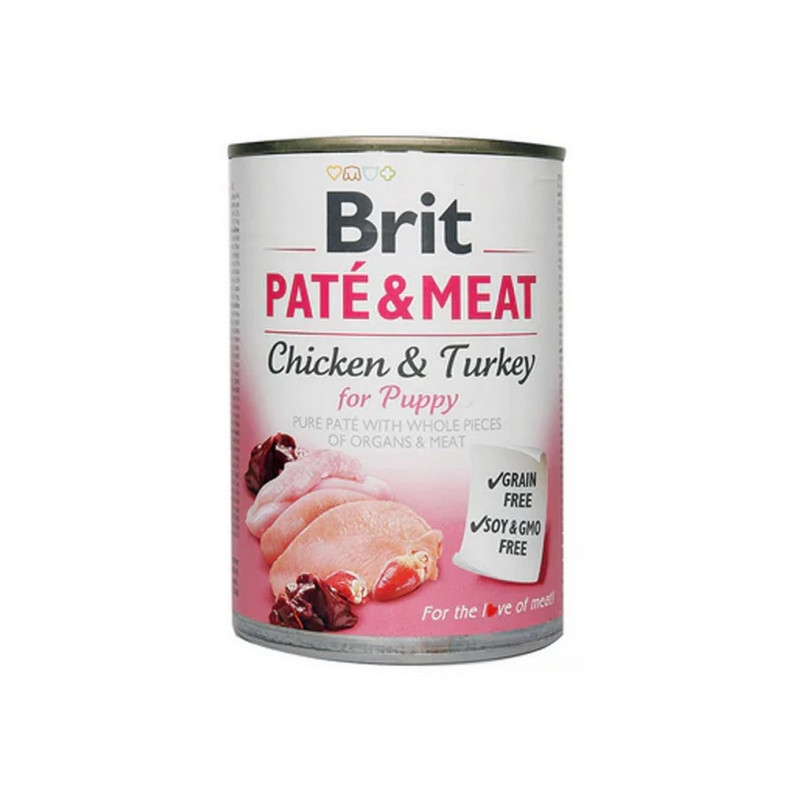 Brit Pate & Meat Dog Puppy puszka 400g - All4Animals