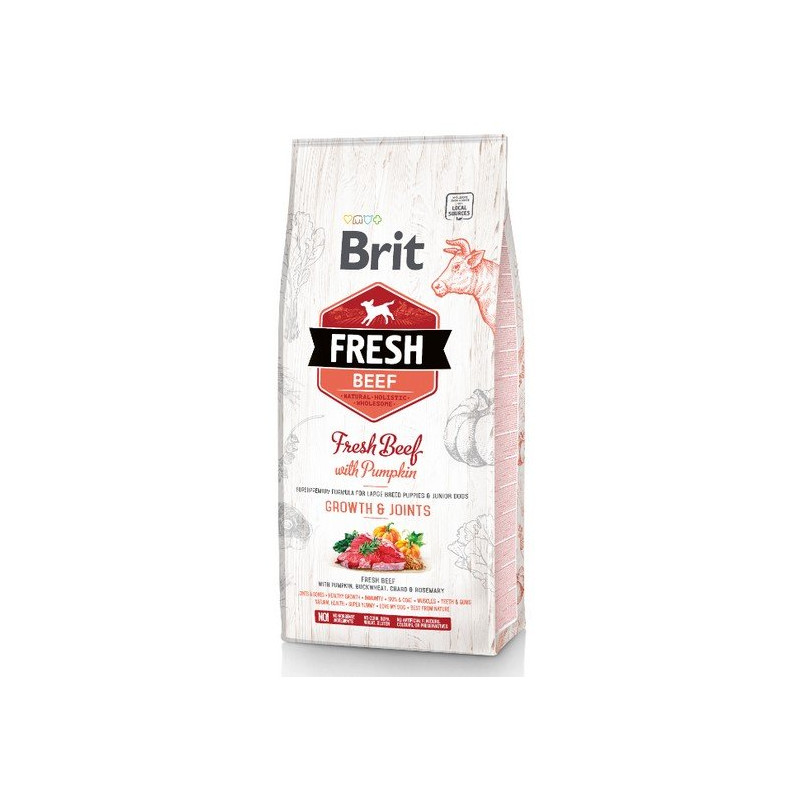 Brit Fresh Dog Puppy Large Beef & Pumpkin 2,5kg - All4Animals
