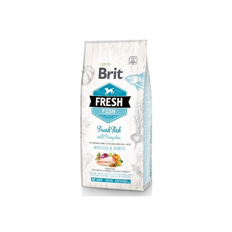 Brit Fresh Dog Adult Large Fish & Pumpkin 2,5kg - All4Animals