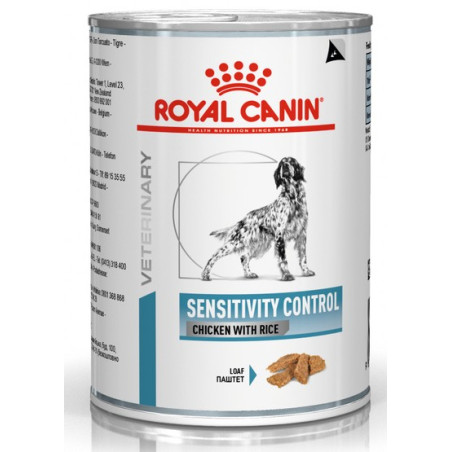 Royal Canin Veterinary Diet Canine Sensitivity Control kurczak i ryż puszka 410g - All4Animals