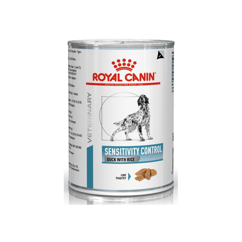 Royal Canin Veterinary Diet Canine Sensitivity Control kaczka i ryż puszka 420g - All4Animals