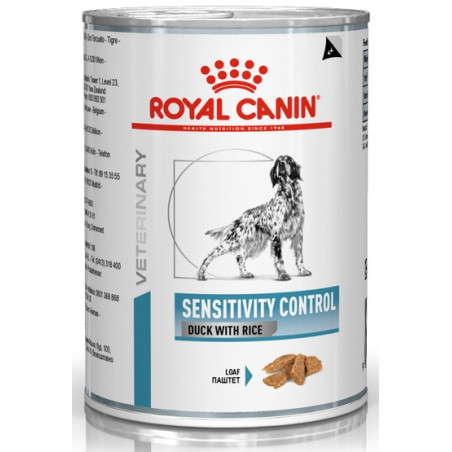 Royal Canin Veterinary Diet Canine Sensitivity Control kaczka i ryż puszka 420g - All4Animals