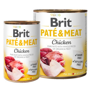 Brit Pate & Meat Dog Chicken puszka 800g - All4Animals