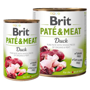 Brit Pate & Meat Dog Duck puszka 800g - All4Animals