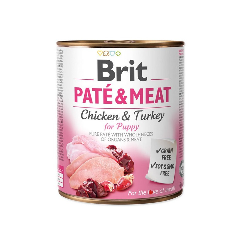 Brit Pate & Meat Dog Puppy puszka 800g - All4Animals