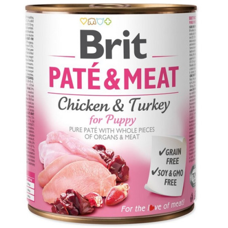 Brit Pate & Meat Dog Puppy puszka 800g - All4Animals