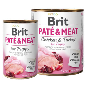 Brit Pate & Meat Dog Puppy puszka 800g - All4Animals