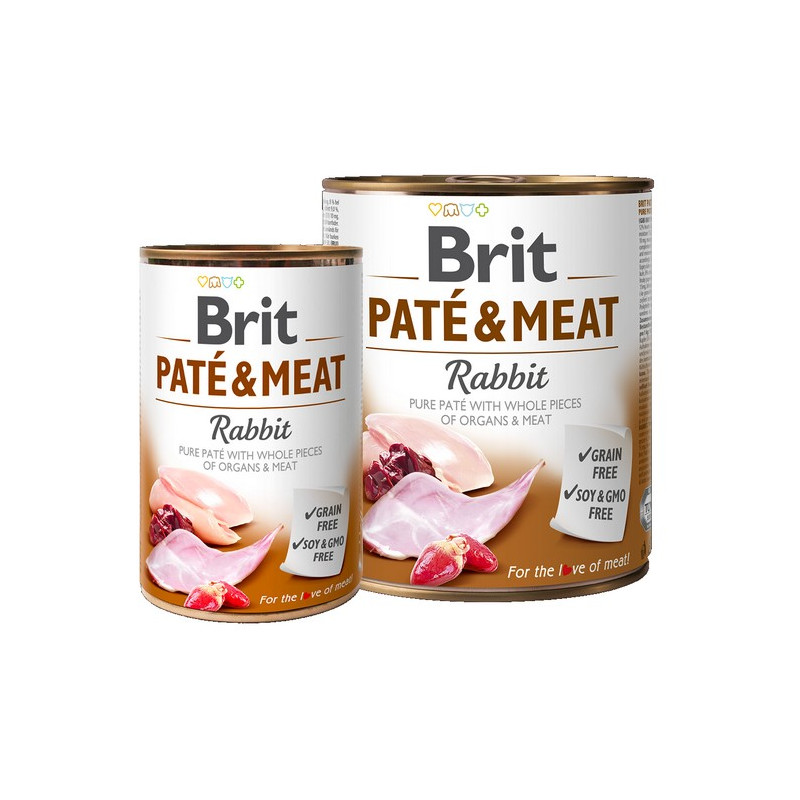 Brit Pate & Meat Dog Rabbit puszka 800g - All4Animals