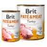 Brit Pate & Meat Dog Turkey puszka 800g - All4Animals