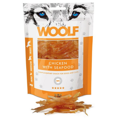 Woolf Chicken With Seafood 100g - All4Animals