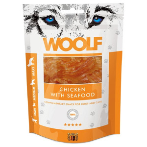 Woolf Chicken With Seafood 100g - All4Animals