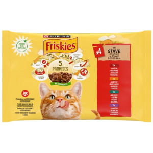 Friskies Mix mięsny w sosie saszetki 4x85g - All4Animals