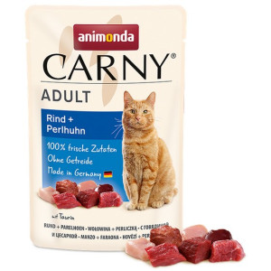 Animonda Carny Adult Wołowina + Perliczka saszetka 85g - All4Animals