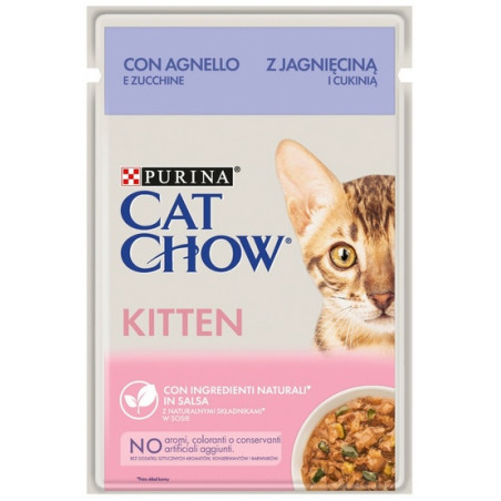 Purina Cat Chow Kitten Jagnięcina saszetka 85g - All4Animals
