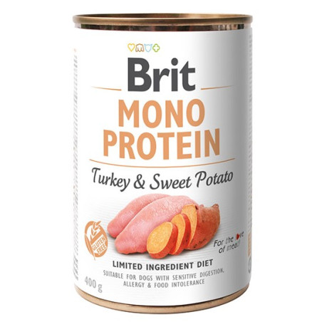 Brit Mono Protein Turkey & Sweet Potato puszka 400g - All4Animals