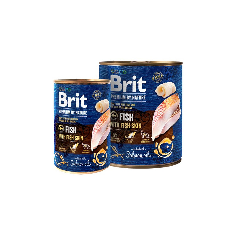 Brit Premium By Nature Fish & Fish Skin puszka 400g - All4Animals