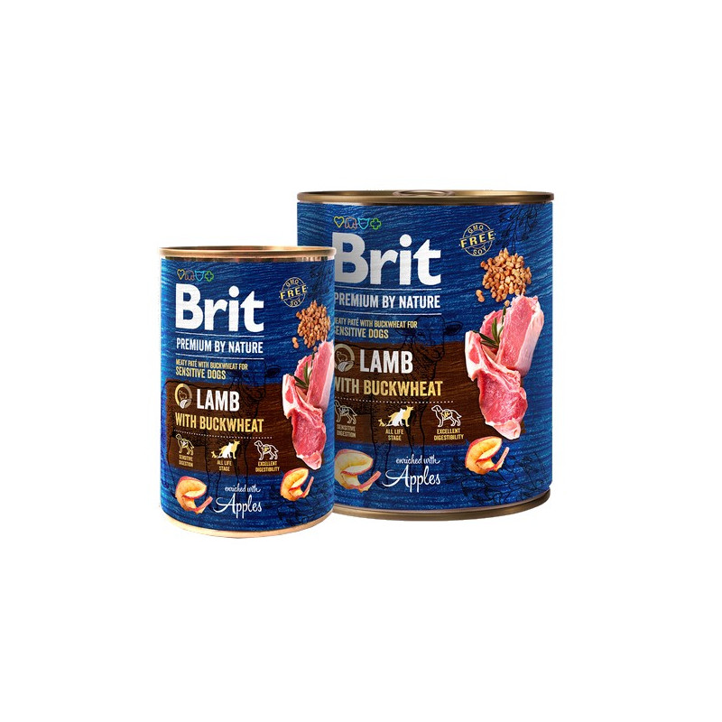 Brit Premium By Nature Lamb & Buckwheat puszka 800g - All4Animals