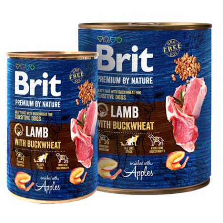 Brit Premium By Nature Lamb & Buckwheat puszka 800g - All4Animals